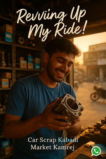 Experience the thrill of transforming your old engine into cash at Car Scrap Kabadi Market Kamrej… post image