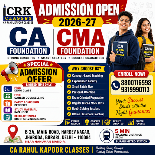 Admissions open for CA CMA Foundation Batch 2026-27 post image