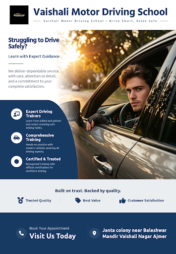 Vaishali Motor Driving School offers professional driving training with certified instructors. Le… post image