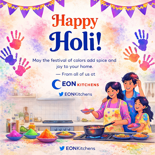 🌈 Happy Holi from EON Kitchens – Noida & Delhi NCR! post image