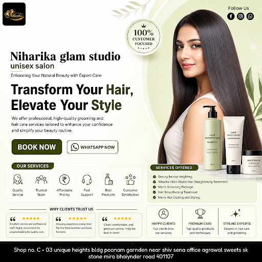 Niharika Glam Studio Hair Straightening Treatment post image