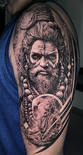 🕉️ Divine Realism: Custom Aghori Lord Shiva Tattoo Design post image