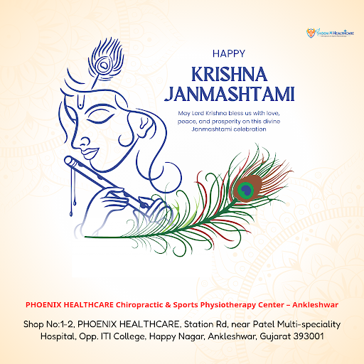 Celebrate Janmashtami with renewed wellness at PHOENIX HEALTHCARE Ankleshwar. Experience effectiv…
