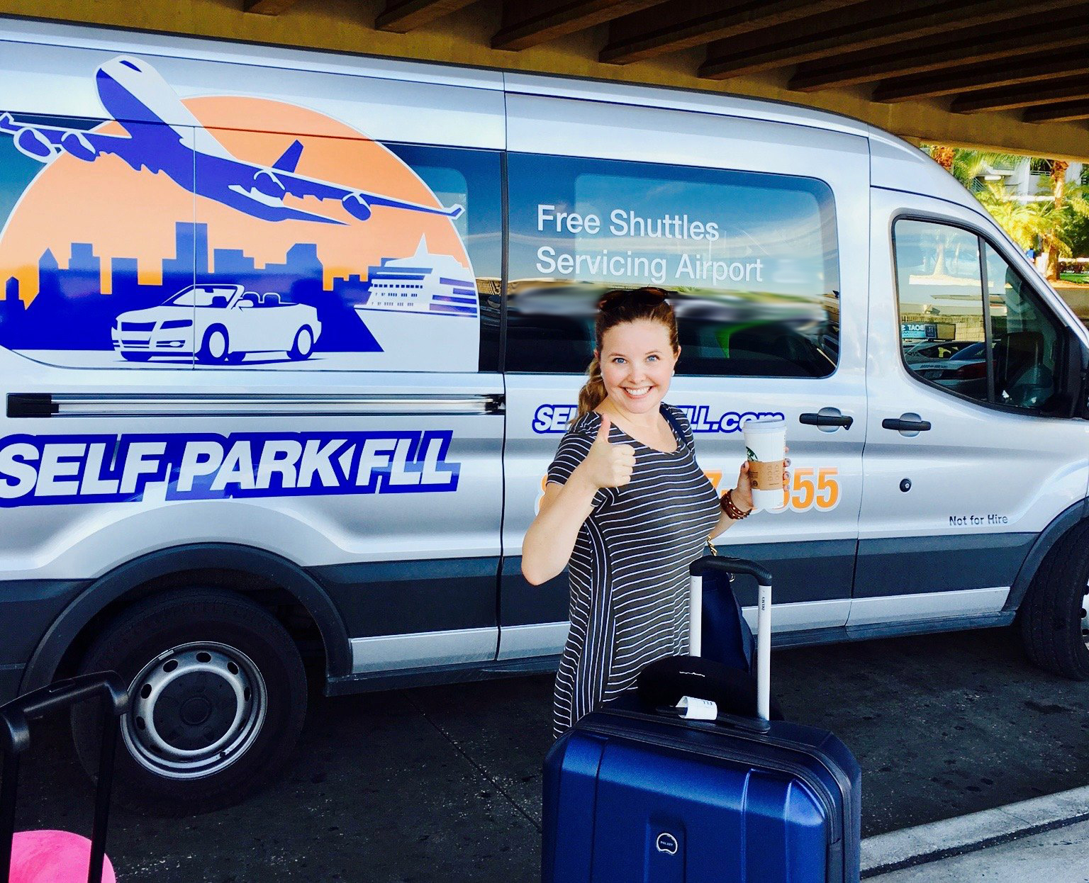 Self Park FLL Economy Airport Parking Lot