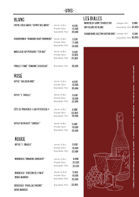 Menu Les Pieds dans le Sable Page 6