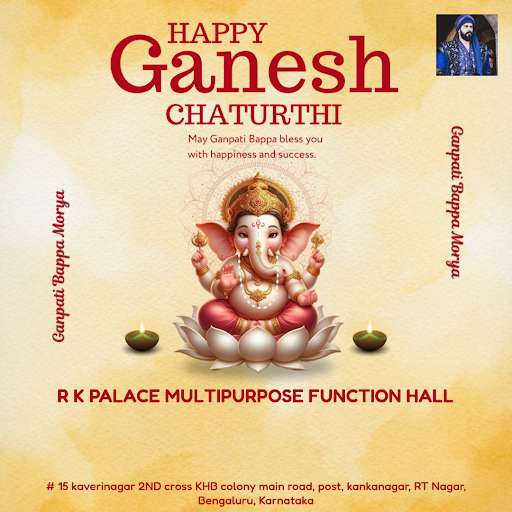 Wishing you a joyous Ganesh Chaturthi from R K Palace Multipurpose Function Hall, Bengaluru! Cele… post image