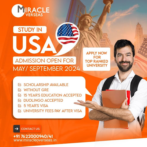 study in USA, Miracle Overseas Ahmedabad, scholarships, 5-year visa, Duolingo accepted post image