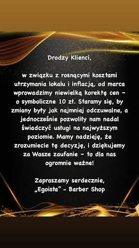 Egoista Barber Shop Fryzjer męski - Jarosław