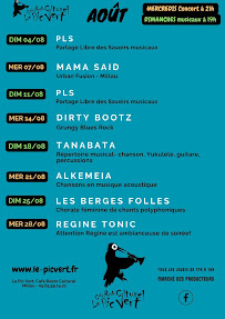 Menu Café Resto Culturel Le Pic Vert Page 7