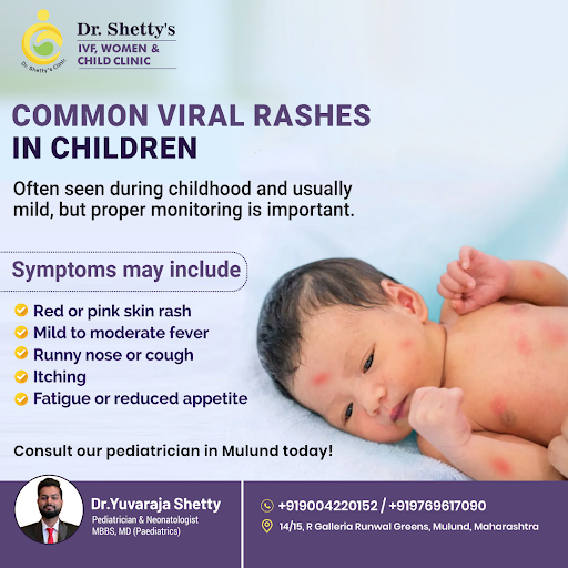 Viral rashes in children are common but need proper care and monitoring. 