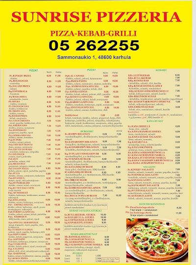 Photos of sunrise pizzeria