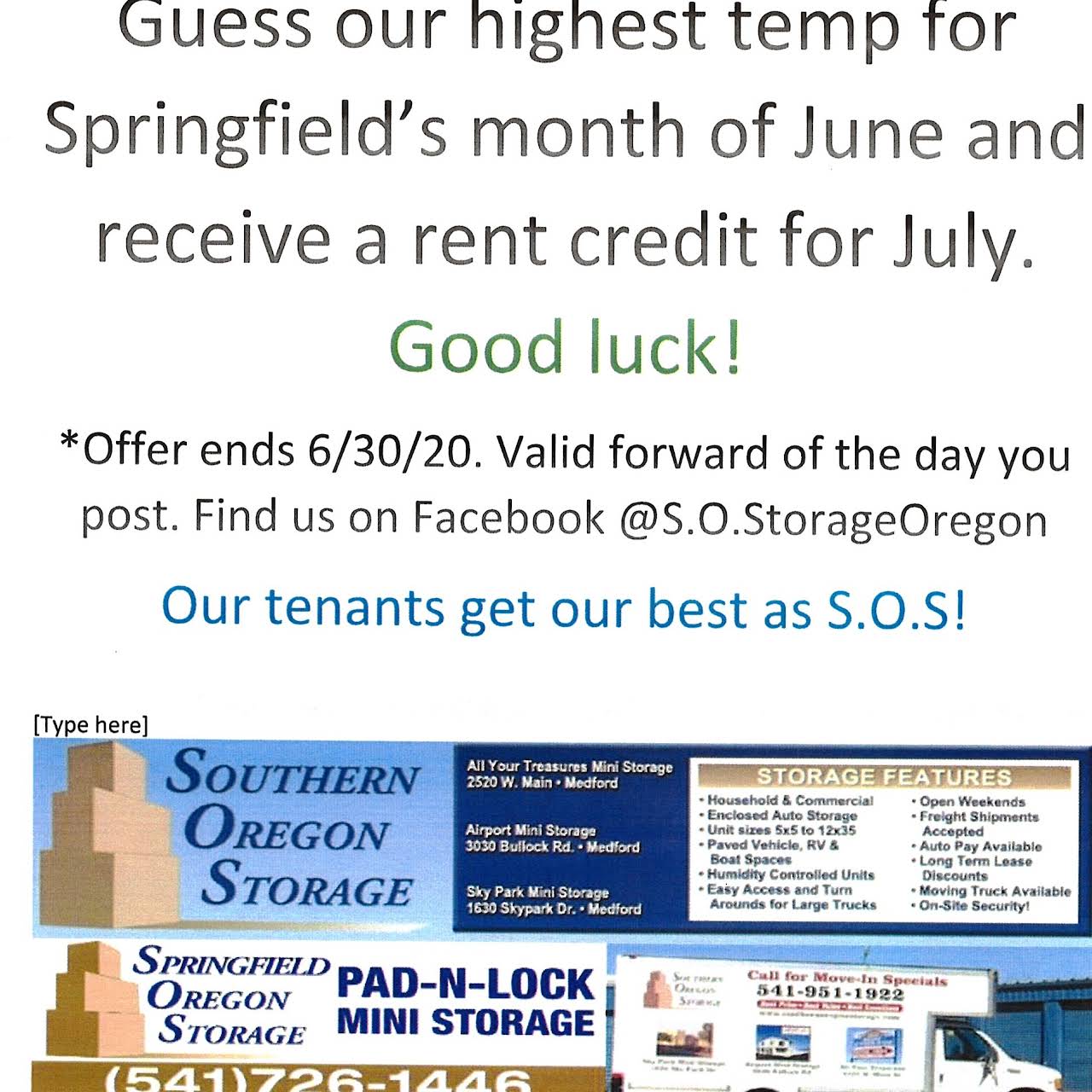 Skypark Mini Storage Medford Oregon Dandk Organizer