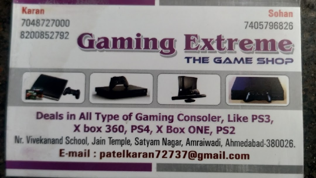 Gaming Extreme The Game Shop - XBOX PS5 PS4 PS3 PC Games HDD SSD - Video  Game Shop in Satyam Nagar