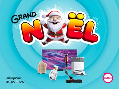 OPERATION NOEL
🎄 Super Noël 2025 chez Pulsat ! 🎄
Préparez-vous à vivre la magie des fêtes avec une avalanche de produits exceptionnels et des offres incroyables qui vont illuminer votre Noël !
📱 Électroménager, téléphonie, multimédia… tout ce dont vous rêvez pour gâter vos proches (et vous-même 😉) est là, à des prix qui donnent le sourire.
👉 Retrouvez toutes nos offres sur notre site ou chez votre revendeur préféré. Ne manquez pas cette occasion de faire de votre Noël un moment inoubliable !
✨ Super Noël 2025, c’est maintenant ! ✨