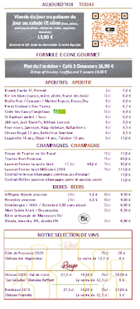 Menu restaurant l'E-cone Page 3