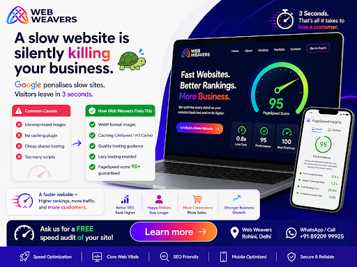 A slow website is silently killing your business. 🐢 post image