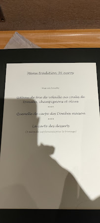 Menu Restaurant des Dombes Page 10