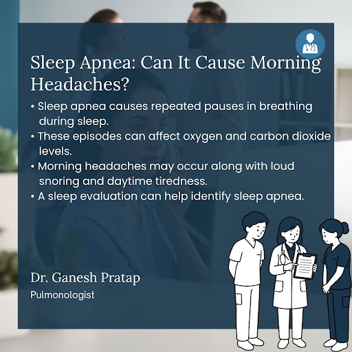 Morning headaches, especially with loud snoring or daytime sleepiness, may be a sign of sleep apn… post image