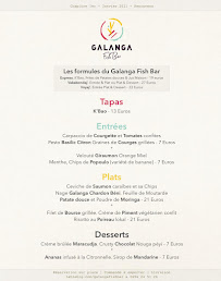 Menu Galanga Fish Bar Page 3