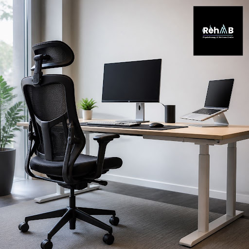 Long hours at a desk, laptop or mobile can slowly damage your neck, shoulders and back. At RehAAB… post image