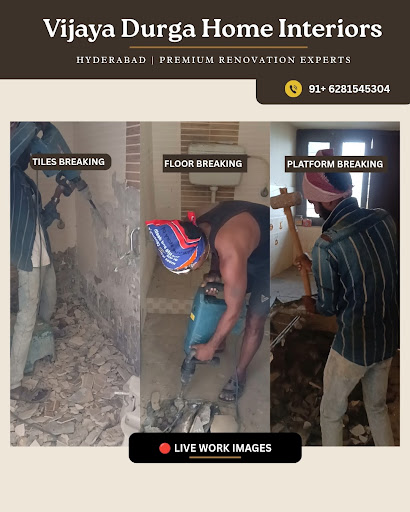 Real work happens on site, not just on paper! 🔨 At Vijaya Durga Home Interiors, we handle everyth… post image