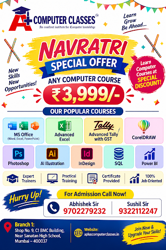 Navratri Special Offer at Aplus Computer Classes! 🎉 post image