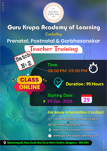 Learn unique way of prenatal postnatal garbhasankar teacher training course online 90 hours