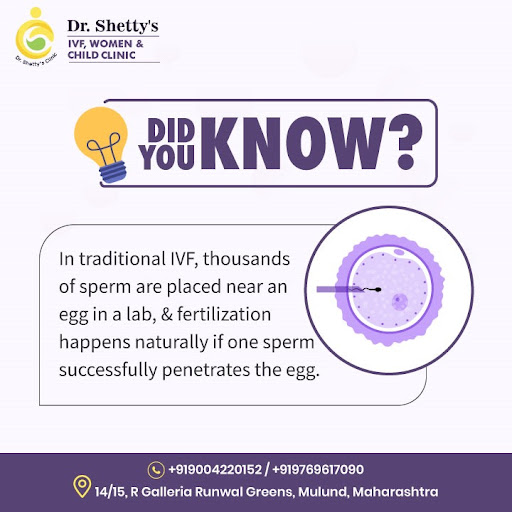 Here’s how traditional IVF works