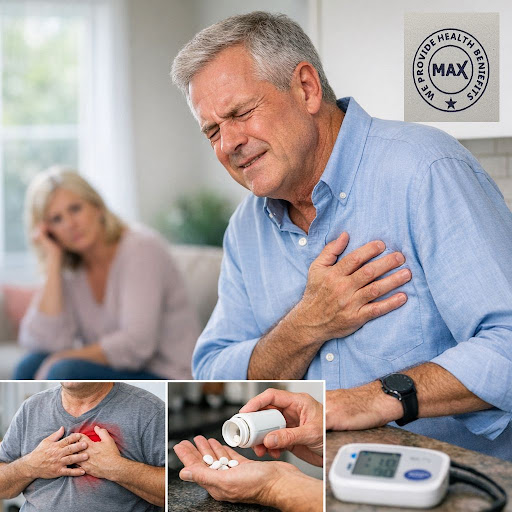 Chest discomfort that feels like pressure or tightness, sudden shortness of breath, pain moving t… post image
