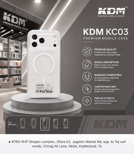 Discover the sleek and durable KDM KC03 phone cover at KDM mobile cover, crafted to provide excel… post image