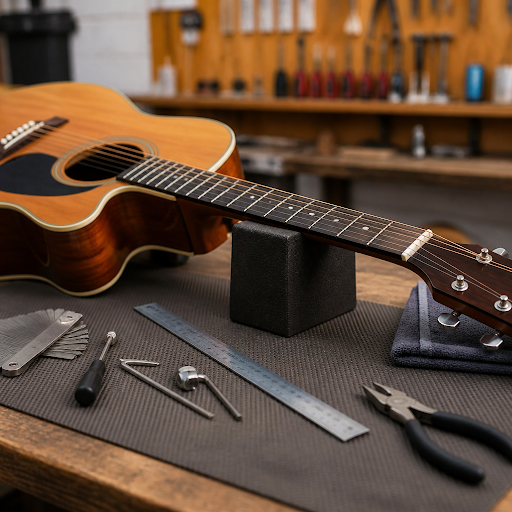 Is your guitar buzzing, hard to play, or not staying in tune? At Harmony Hut Music Shop in Kharad… post image