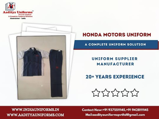Honda Motors uniform  Available At Aaditya Uniforms post image