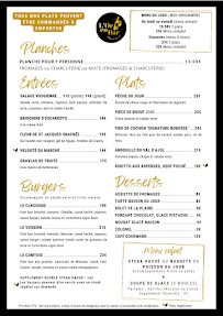 Menu L'Or en Bar Page 1