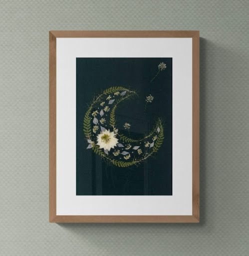 Humming B Floral Art - Thumbnail