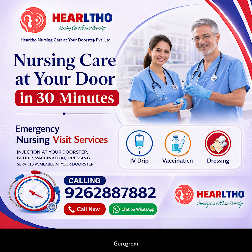Hearltho Nursing Care offers prompt nursing visits at your doorstep within 30 minutes. We also pr… post image
