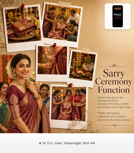 Capture the special moments of your sarru ceremony with professional photography from Raap's Digi… post image