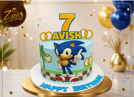 🎮💙 Speed into the Celebration with Zeniz Cakes! 💙🎂 post image