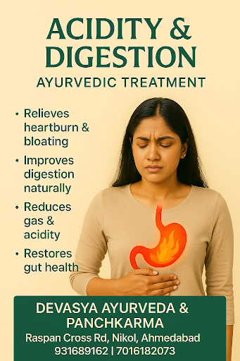 Devasya Ayurveda & Panchkarma, located at Raspan Cross Road, Nikol, Ahmedabad, offers effective A… post image