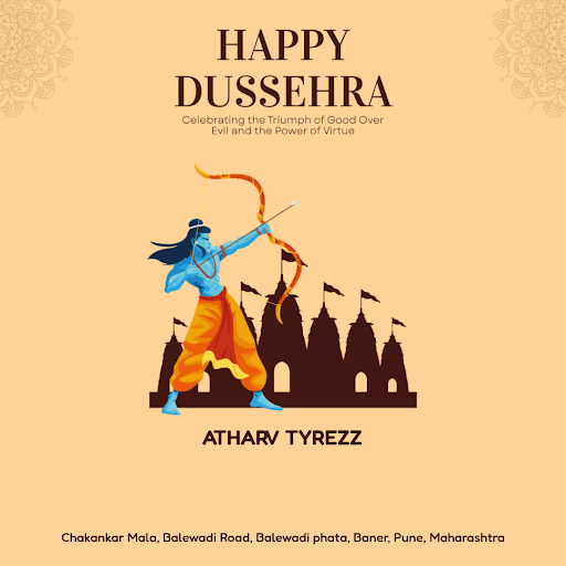 Celebrate the triumph of good over evil this Dussehra with Atharv Tyrezz in Pune! Get ready to re… post image