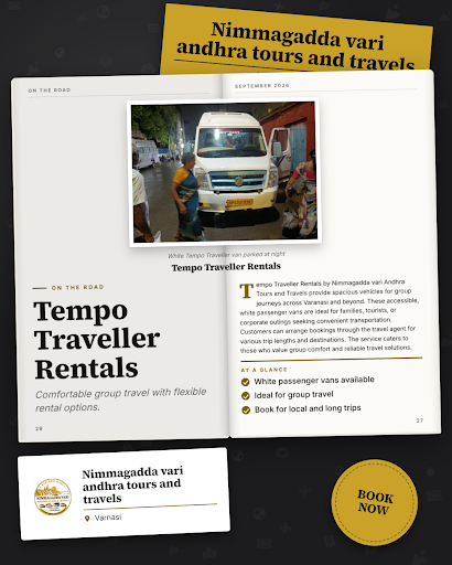 Nimmagadda Vari Andhra Tours and Travels in Varnasi offers reliable Tempo Traveller rentals for g… post image