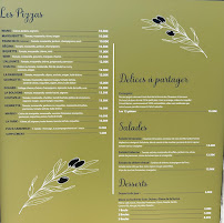 Menu Les Oliviers Page 1