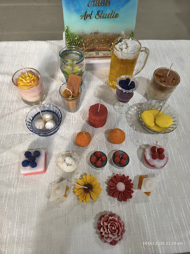 Want to learn candle making course then join at aadis art studio beginners can also join. Learn   post image