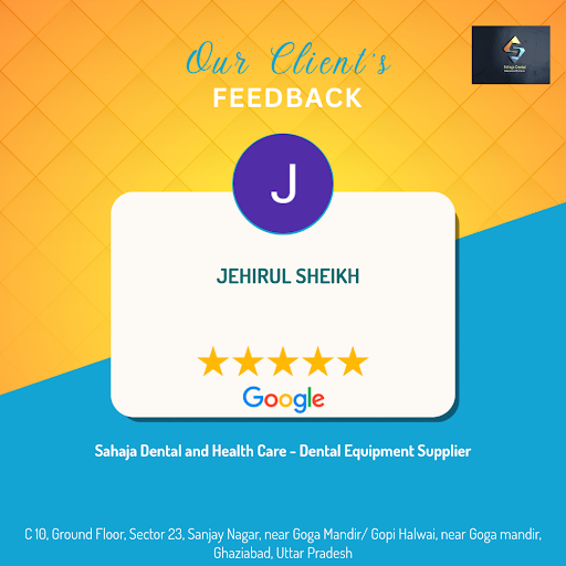 JEHIRUL, a satisfied customer, gives a 5-star rating to Sahaja Dental and Health Care - Dental Eq…