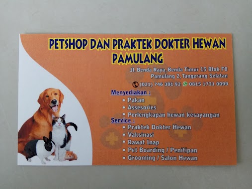 Klinik Hewan Pamulang & Petshop, Author: Elia Yovan