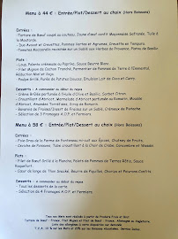 Menu Le Saillans Page 1