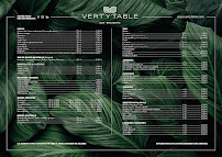Menu Le Vert Y Table Page 1