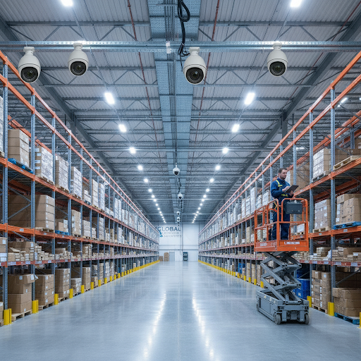 Secure your warehouse's assets with EYEONIQ CCTV Solutions' cutting-edge commercial CCTV setup. O… post image