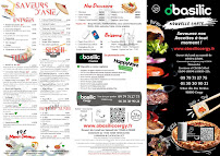 Menu O'Basilic Cergy Page 2