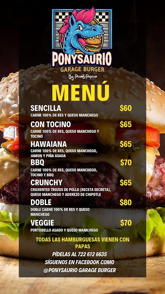Ponysaurio Garage Burger