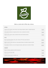 Menu Le Potager des Demoiselles Page 1